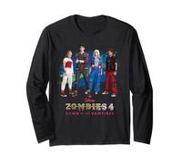 Disney Zombies 4 Nova & Victor + Zed & Addison Official Logo Maglia a Manica