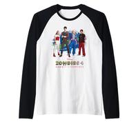 Disney Zombies 4 Nova & Victor + Zed & Addison Official Logo Maglia con Maniche Raglan