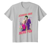 Disney Zombies Addison And Zed Zombies Have More Fun Maglietta, Bambini, Argento, 8 anni