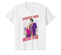 Disney Zombies Addison And Zed Zombies Have More Fun Maglietta, Bambini, Bianco, 12 anni
