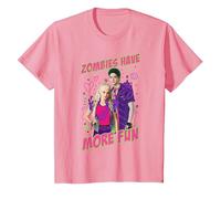 Disney Zombies Addison And Zed Zombies Have More Fun Maglietta, Bambini, Rosa, 6 anni