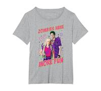 Disney Zombies Addison And Zed Zombies Have More Fun Maglietta, Donna plus-size, Grigio Melange, 1X