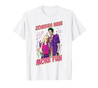 Disney Zombies Addison And Zed Zombies Have More Fun Maglietta, Uomo, Bianco, S
