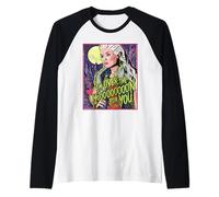 Disney ZOMBIES Addison "Over the Moon for You" Pop Art Style Maglia con Maniche Raglan