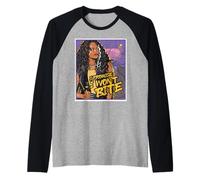 Disney ZOMBIES Willa "I Promise I Won't Bite" Pop Art Style Maglia con Maniche Raglan