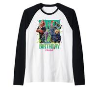 Disney Zootopia 2 Birthday Squad Matching Party Crew Maglia con Maniche Raglan