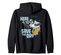 Disney Zootopia 2 Flash Sloth "Here to Save the Day" Funny Felpa con Cappuccio