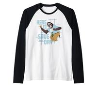 Disney Zootopia 2 Flash Sloth "Here to Save the Day" Funny Maglia con Maniche Raglan