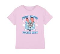 Disney Zootopia 2 Judy Hopps Police Dept T-Shirt Bambini, Rosa, 3-4 A
