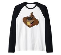 Disney Zootopia 2 Nibbles Beaver Big Face Halloween Costume Maglia con Maniche Raglan