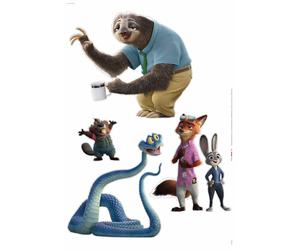 Disney Zootopia Adesivi Parete E Arredo 50x70cm Vinyl Decal Set Per Bambini