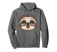 Disney Zootropolis Flash Sloth Cute Kawaii Big Face Costume Felpa con Cappuccio, Unisex per adulti, Asfalto, XL