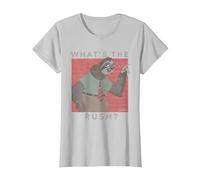 Disney Zootropolis Flash What's The Rush Maglietta, Donna, Argento, XS