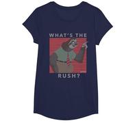 Disney Zootropolis Flash What's The Rush Maglietta, Ragazze, Navy, M