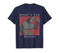 Disney Zootropolis Flash What's The Rush Maglietta, Uomo, Navy, L