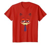 Disney Zootropolis Nick Wilde Face Maglietta, Bambini, Rosso, 8 anni