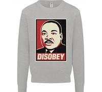 Disobey Martin Luther King Black Lives Matter Uomo Sweatshirt Jumper