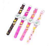 DISOK - Orologio a farfalla in silicone, per bambini dai 6 ai 15 anni, orologio sportivo 3D per appassionati di calcio, orologio analogico per bambini., 24