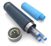 DISONCARE borsa termica medicinali,porta insulina termico da viaggio,Indicatore meccanico della temperatura Approvato TSA Contiene 3 penne per iniezione,2-8 °C,Diabete da viaggio(Blu scuro)