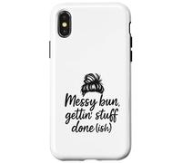 Disordinato Bun Gettin Stuff Fatto Ish Madri Giorno Divertente Mamma Detto Custodia per iPhone X/XS