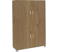 Dispensa Credenza con 4 Ante Noce Madia Buffet Ripiani Ufficio Piattaia