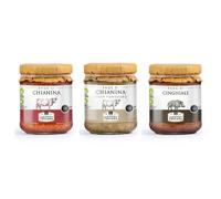 DISPENSA CUCINA TOSCANA - Tris Ragù di Selvaggina : Ragù di Chianina Rosso - Ragù di Chianina Bianco - Ragù di Cinghiale - 3 vasetti da 180g -