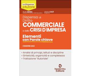 Dispensa di Diritto Commerciale e della Crisi di Impresa. Elementi con Parole Chiave.