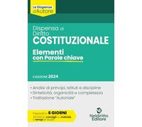 Dispensa di diritto costituzionale. Elementi con parole chiave - AA.VV.
