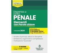 Dispensa di diritto penale. Elementi con parole chiave 2024. Aggiornato al Decreto Correttivo della Riforma Cartabia