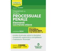 Dispensa di diritto processuale penale. Elementi con parole chiave. Nuova ediz.