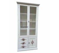 DISPENSA VETRINA CREDENZA DIPINTA DECORATA A MANO IN VARI COLORI PERSONALIZZABI