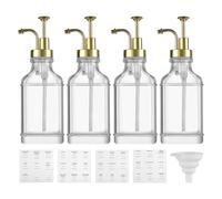 Dispensador De Sirope Para Cafetería - Recipiente De Vidrio Transparente Para Sirope, Dispensadors De, Botellón Con Etiquetas Salsas Bar Oficina Cocina Baristas Caseros Chef Catering Bebidas