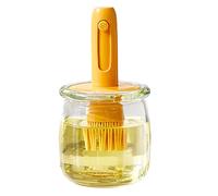 Dispensatore Bottiglia per Olio d'Oliva | Bottiglia per Olio Antigoccia | Pennello Rimovibile Contenitore Salsa Attrezzo Cucina per Casa Ristorante Esteri Grill Picnic