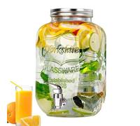 Dispensatore d'acqua COMPTOP - DISTRAZIONE DEL JUI PANCEUR DEL PANCATORE DI FOGLIO CON SPIGOT - Puille per bevande ghiacciate di qualità alimentare, caraffa in trasparente per alloggio, viaggi