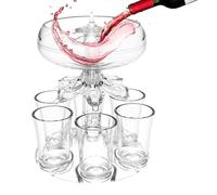 Dispensatore Di Bevande - Dispensatore Di A 6 Colpi E Titolare | Dispensatore Di Birra Tipple Cocktail | Dispensatori Di Cocktail | Pubblica In Acrilico Senza Tocco | Porta bicchiere Con Colpo
