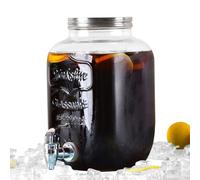 Dispensatore di bevande in 4L - Dispensatore di limonata con protezione contro le uscite di gallo per eventi della festa della cucina del giardino, grande contenitore in con posatoio