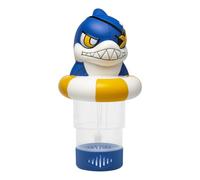 Dispensatore Di Cloro Galleggiante Per Piscina - Galleggiante Dosatore Cloro Per Trattamento Acqua,Design Squalo per Pastiglie da 7,6 cm, Contenitore per 4 Pastiglie, Ideale per Vasche Idromassaggio,