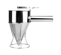 Dispensatore di immersioni | Dispensatore di torte pancal con imbuto a pistone e supporto | Sormi di pasta per cupcake, aiutanti in cucina per torte, pasticcini, pancake, dessert, p