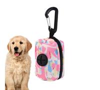 Dispensatore di sacchetti per cani di , portasacchetti per cani portatile, portasacchetti per rifiuti | Dispensatore di rifiuti per animali domestici da tasca con cerniera con carabiner, A