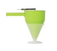 Dispenser a imbuto con sistema a stantuffo per gestire il flusso di pancake, pastella, crepe, salsa, sugo e glassa in diverse impostazioni (D)