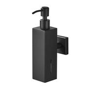 Dispenser a pompa Dispenser doccia da bagno a mani libere for pompa Oro spazzolato Accessori indispensabili per il bagno(Black-s)