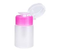 Dispenser a Pompa per Bottiglia di Plastica Vuota 60 Ml per Solvente per Smalto per Unghie, Alcool, Struccante (PINK)