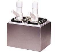 Dispenser A Pompa Per Salse - 2 Pompe 24,7X19,6X32 Cm Argento Acciaio Inox - 1 Unità