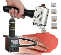 Dispenser a rullo per colla a caldo, portatile, temperatura regolabile 50-220 ℃, con 4 rulli di colla, ideale per imballaggi in pelle, capacità 50 ml
