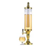 Dispenser a torre per birra con luci a LED e nucleo di ghiaccio, ideale per feste e giochi, accessorio da bar per la casa per bevande fredde, oro