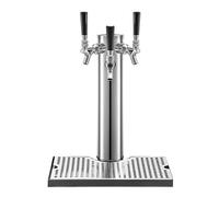 Dispenser a torre per birra in acciaio inox con vassoio antigoccia, ideale per servire birra alla spina e vino a feste, bar, pub e ristoranti