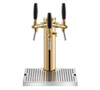 Dispenser a torre per birra in acciaio inox con vassoio antigoccia, ideale per servire birra alla spina e vino a feste, bar, pub e ristoranti