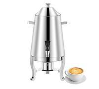dispenser acqua Dispenser for bevande calde da 13 litri, in acciaio inossidabile, for urna da caffè, for buffet di eventi, succhi di caffè e feste erogatore(Silver)