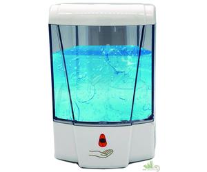 DISPENSER AUTOMATICO A BATTERIA SAPONE LIQUIDO GEL 11x10xH16 CM DOSATORE PARETE