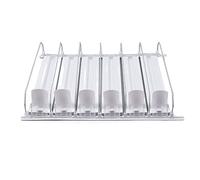 Dispenser automatico a spinta scorrevole per bevande, organizzatore per lattine di soda da frigorifero, dispenser regolabile in larghezza per lattine e bottiglie da 12 oz, 16 oz, (31 cm)
